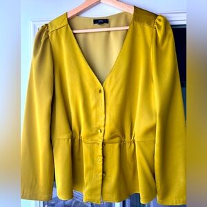 J Crew Satin V-Neck Blouse size 10